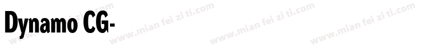 Dynamo CG字体转换